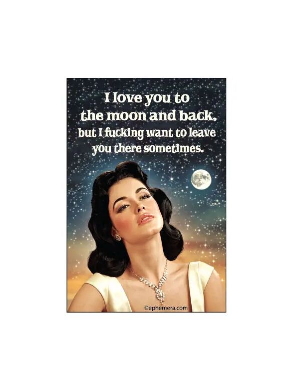 I Love You To The Moon And Back Magnet