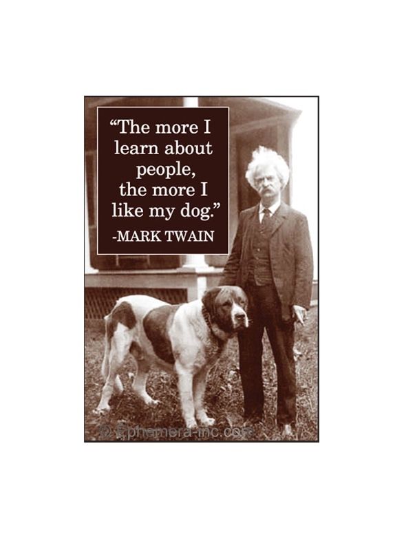 The More I Learn About People, The More I Like My Dog Magnet