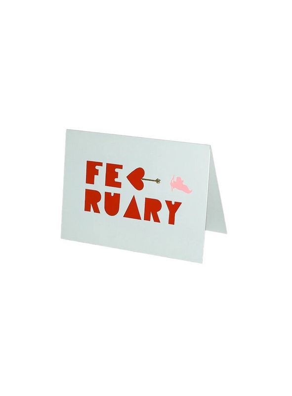 February Birthday Of The Month Card