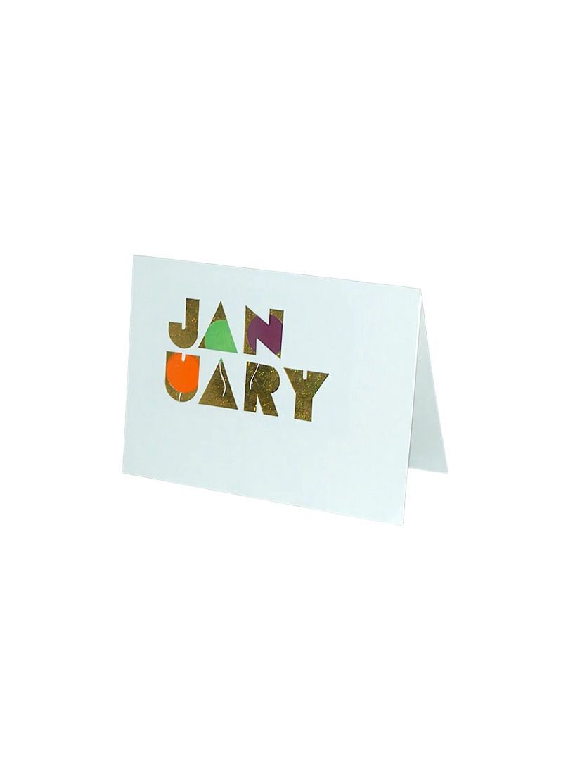 January Birthday Of The Month Card