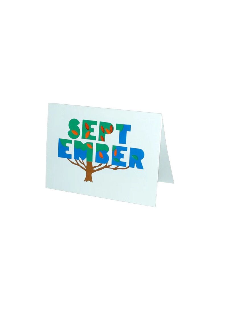 September Birthday Of The Month Card