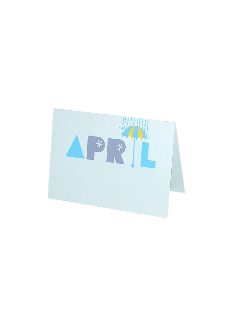 April Birthday Of The Month Card