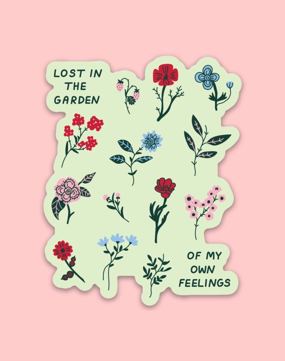 Lost In The Garden Sticker