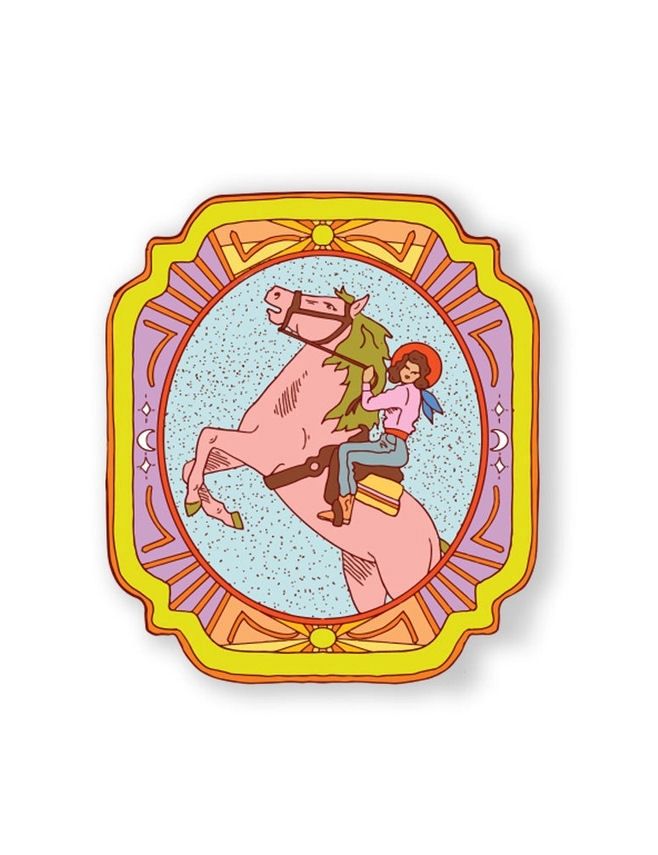 Cosmic Cowgirl Sticker
