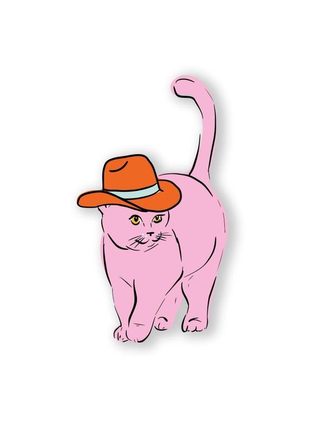 Cowboy Cat Sticker
