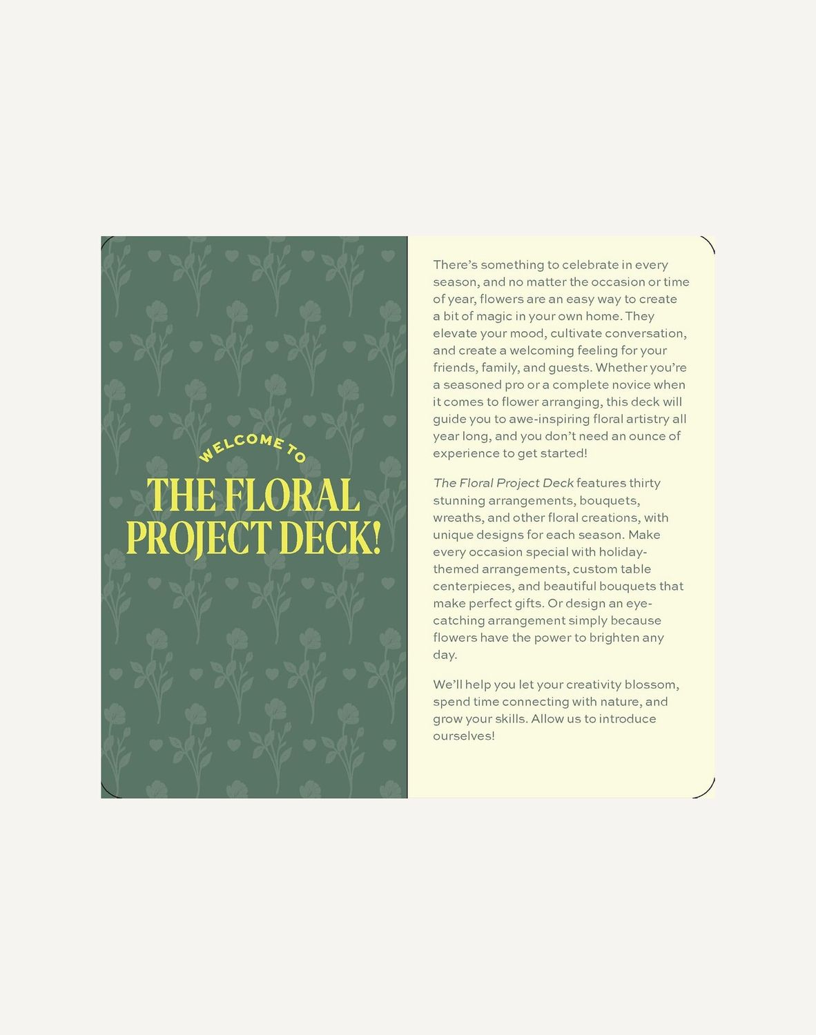 Floral Project Card Deck