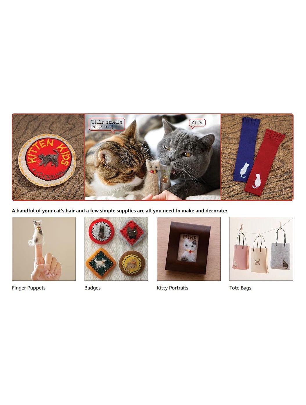 Crafting With Cat Hair Paperback Book