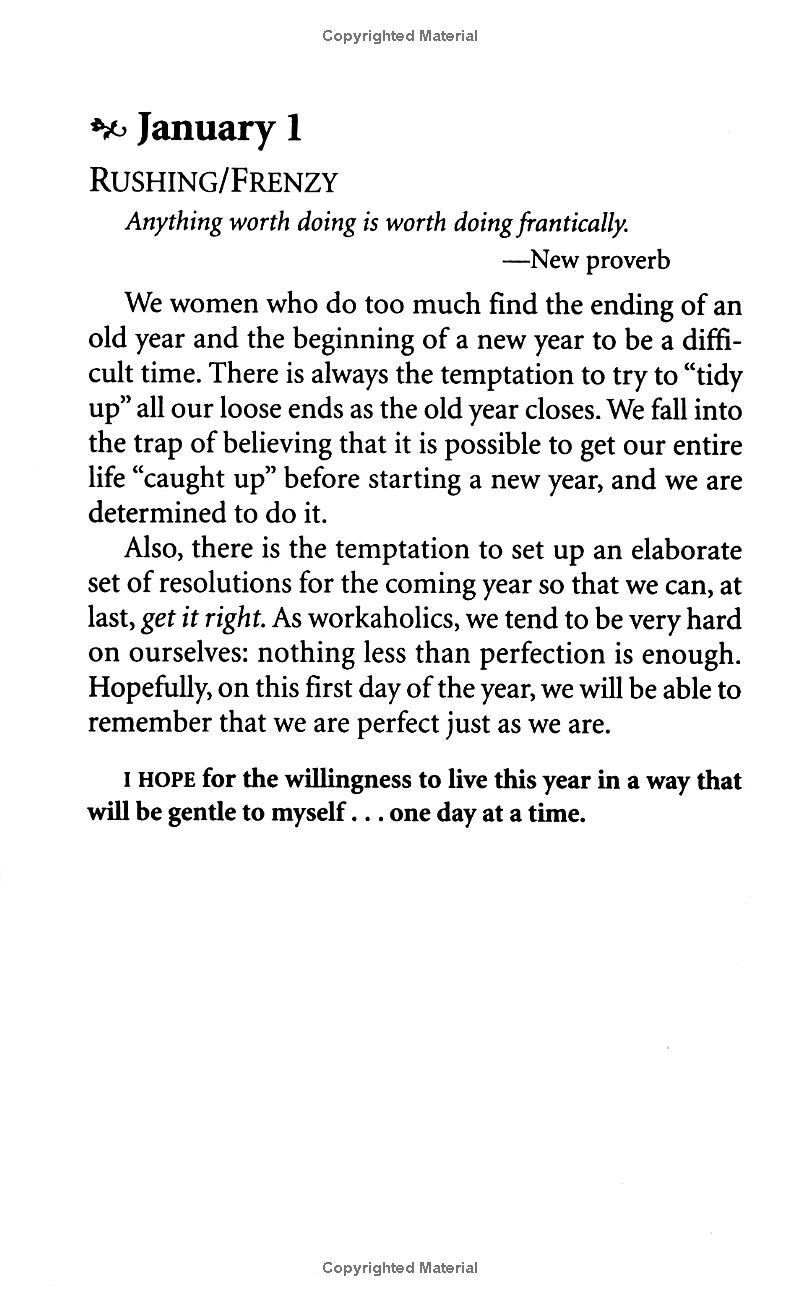 Meditations For Women Who Do Too Much Paperback Book