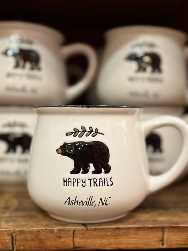 Happy Trails Asheville Bear Mug