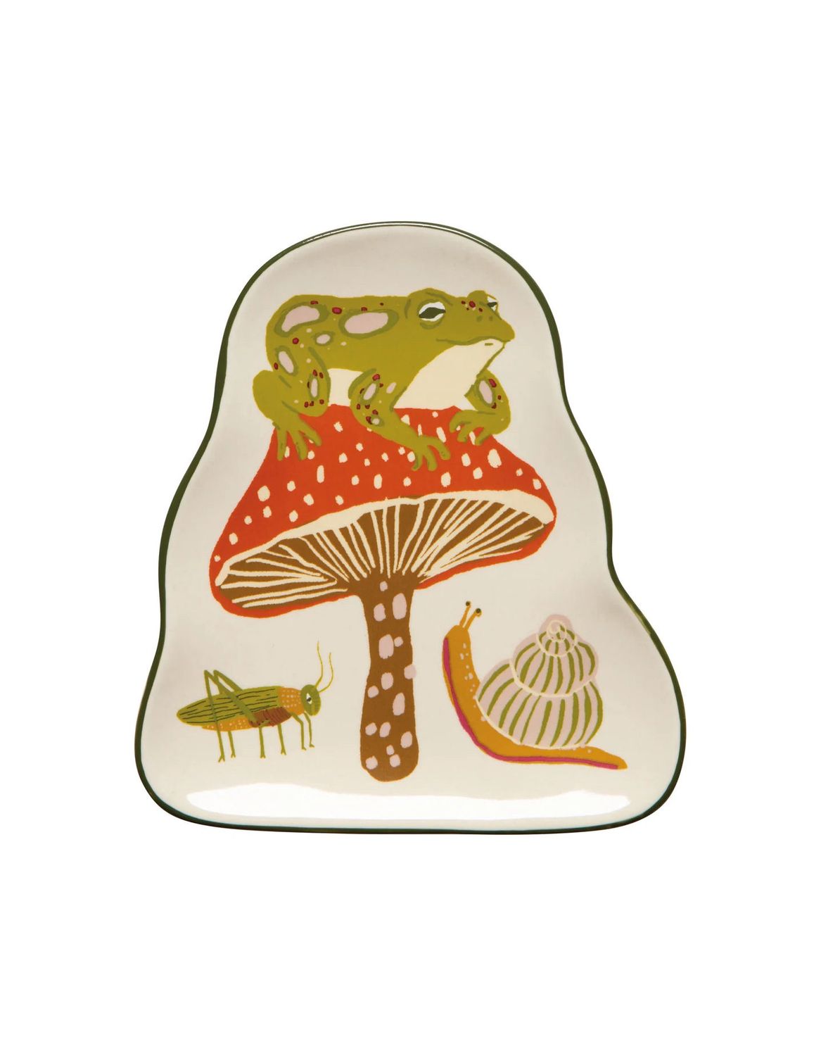 Gardenland Frog And Mushroom Trinket Dish