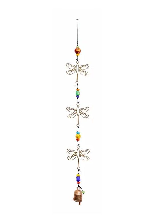 The Three Dreamy Dragonflies Beads And Bell Chime