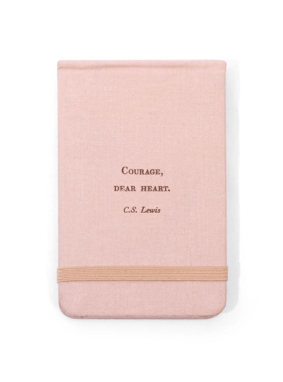 Courage Dear Heart Fabric Notebook