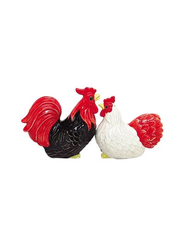 Rooster And Hen Salt and Pepper Shaker Set