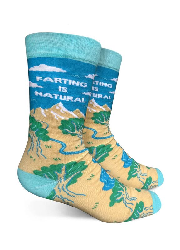 Farting Is Natural Men&#39;s Crew Socks