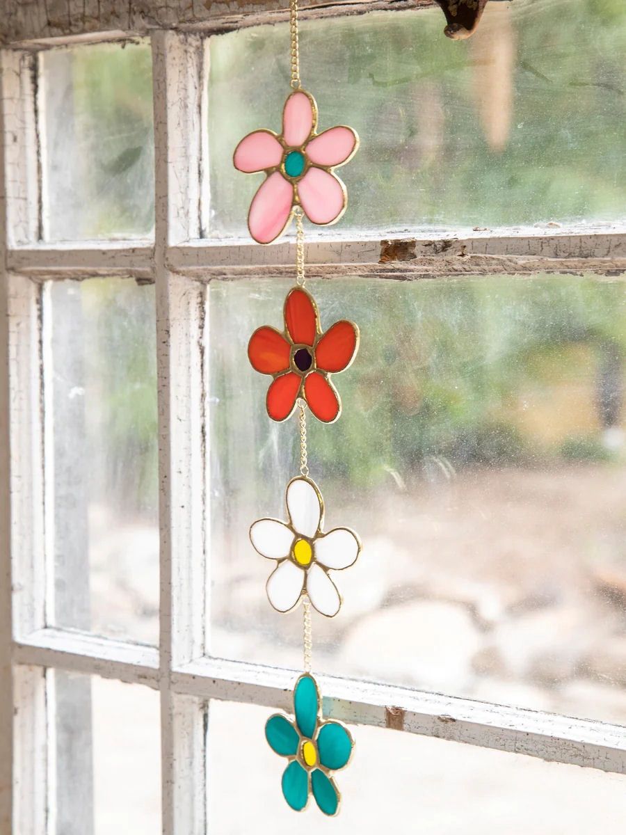 Stained Glass Daisy Mobile