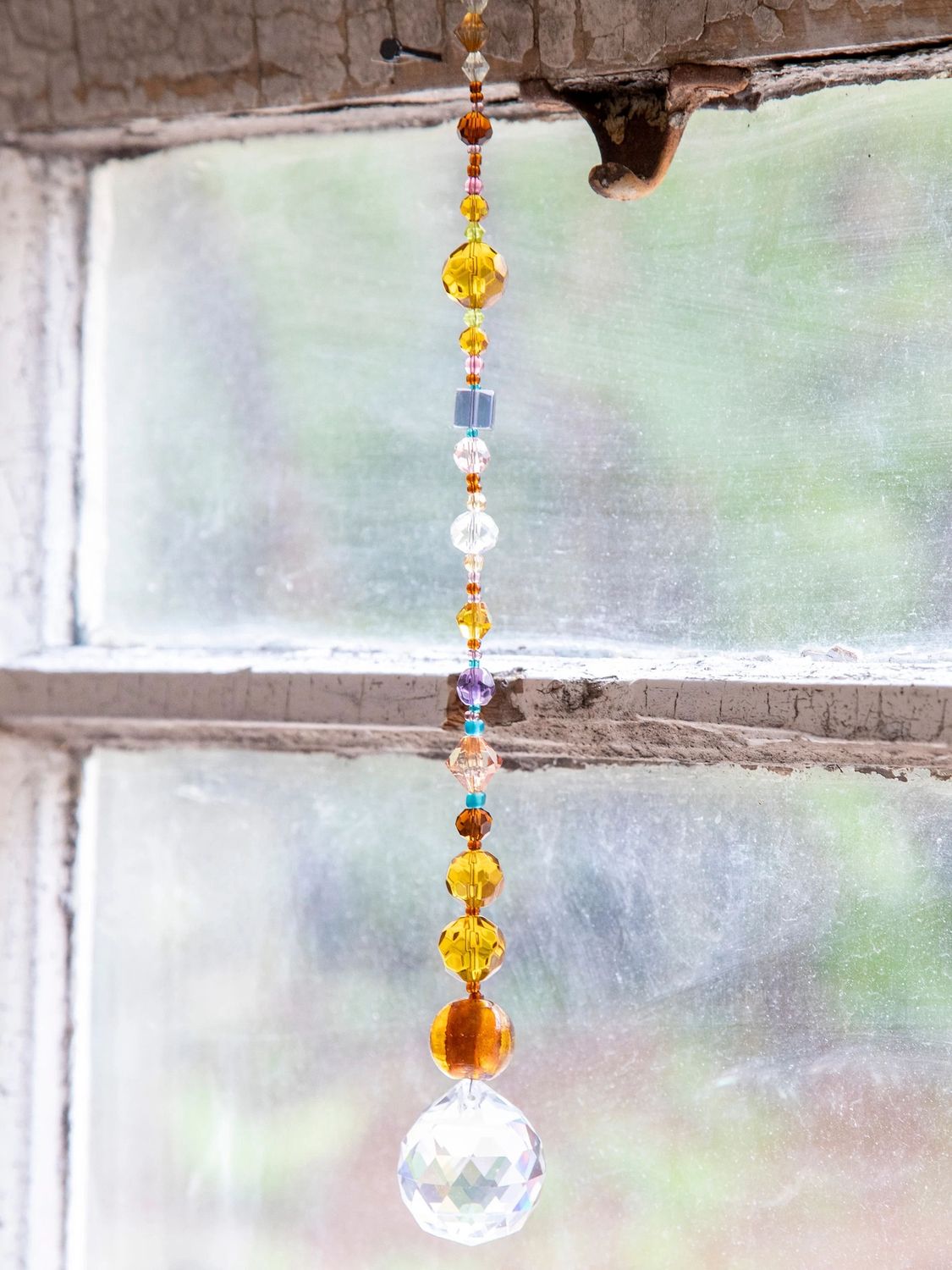 Amber And Honey Crystal Sun Catcher