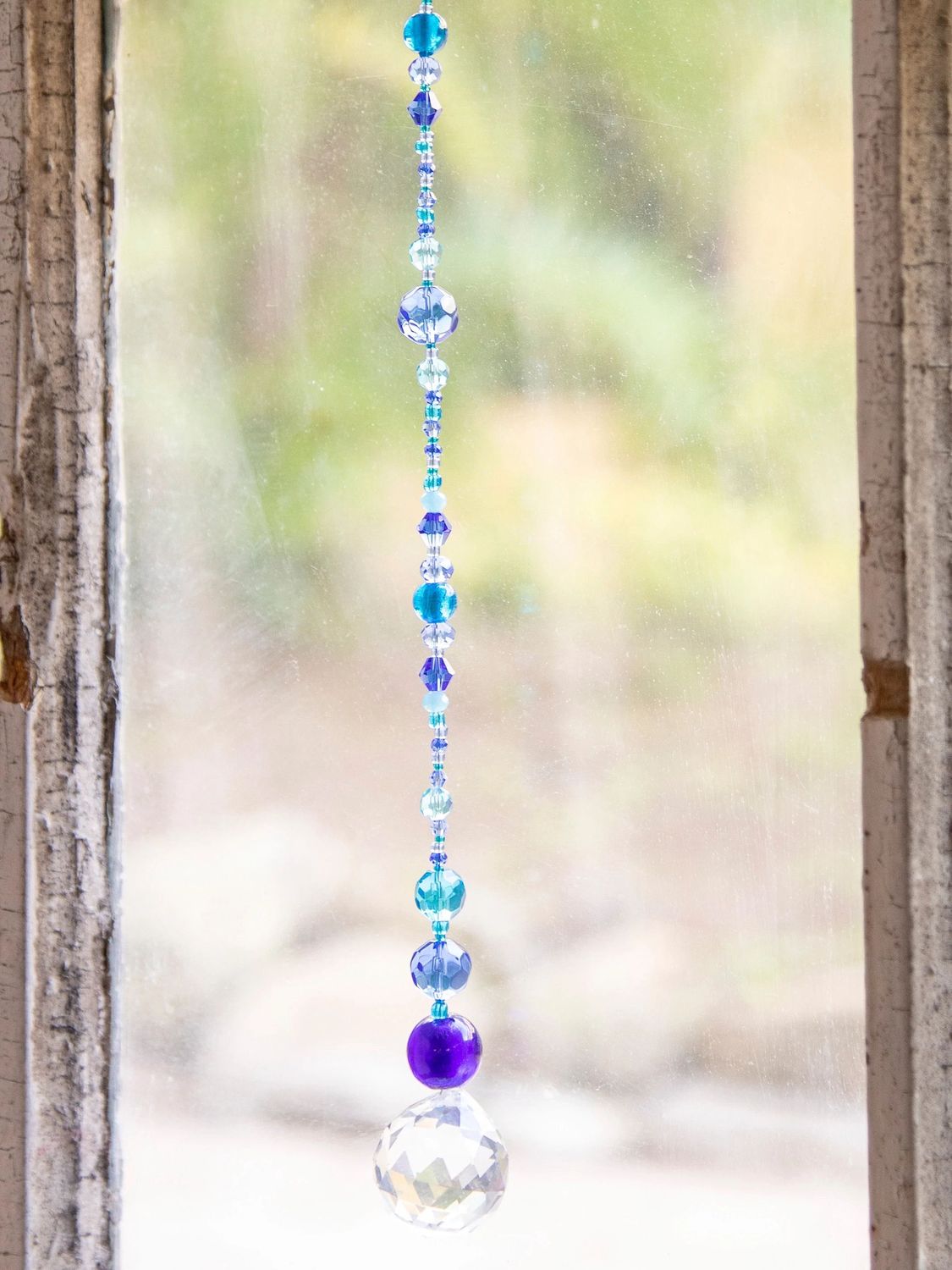 Blue Crystal Sun Catcher