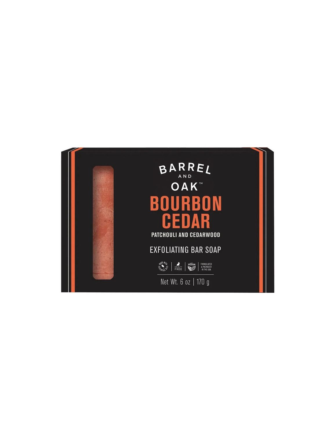 Barrel And Oak Bourbon Cedar Bar Soap