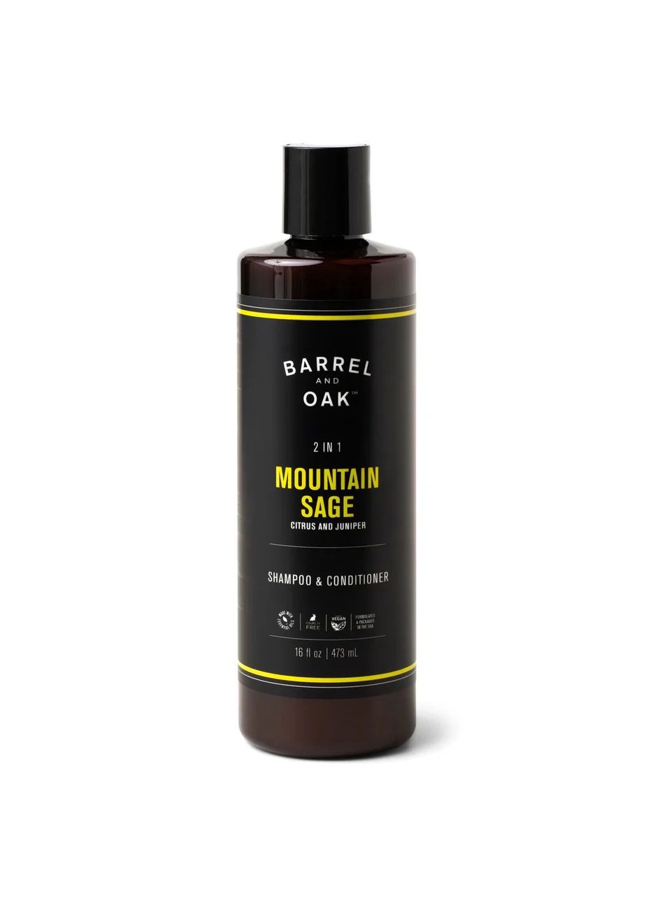 Barrel And Oak Mountain Sage 2 In 1 Shampoo And Conditioner