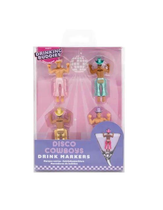 Drinking Buddies Disco Cowboy Drink Markers