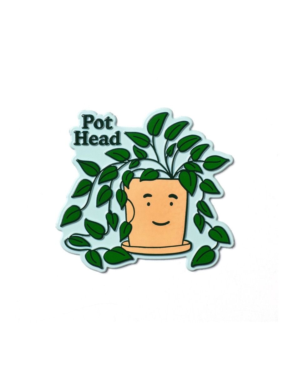 Pothead Plant Retro Magnet