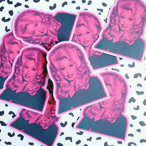 You Must Be Kidding Dolly Parton Multi-Colored Sticker