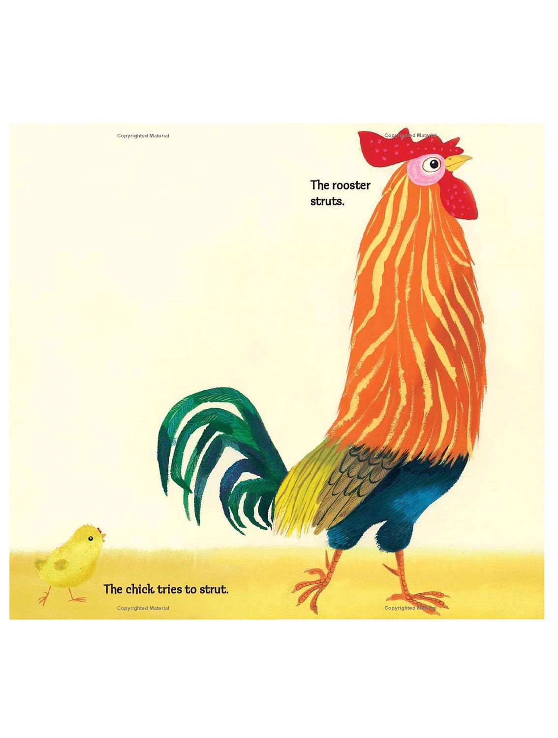 Richard Scarry's The Rooster Struts Board Book