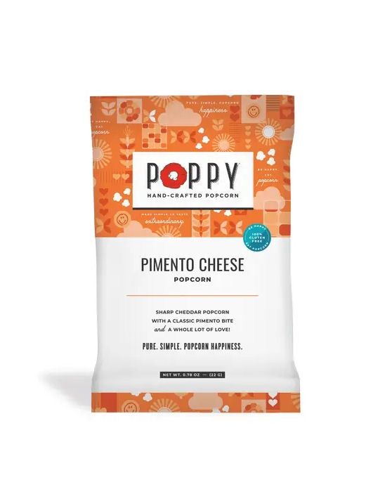 Pimento Cheese Poppy Popcorn Snack Bag