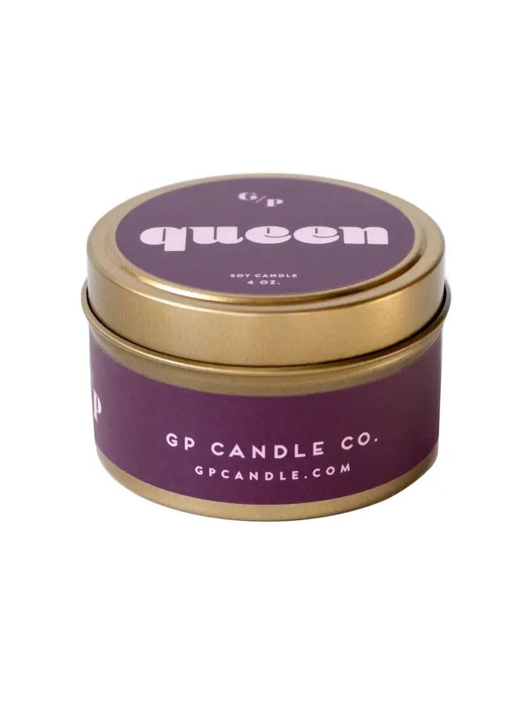 Queen Tin Candle