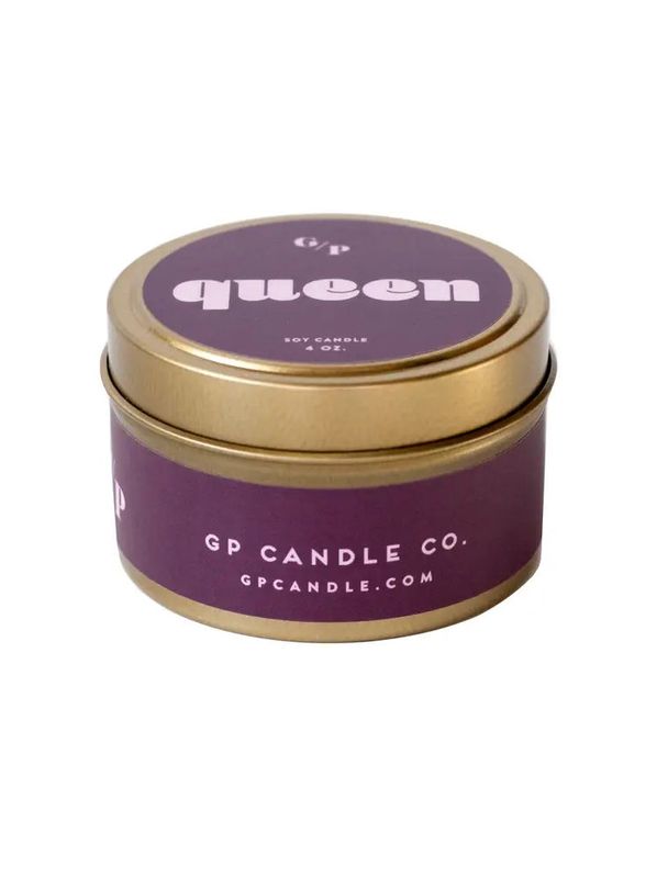 Queen Tin Candle