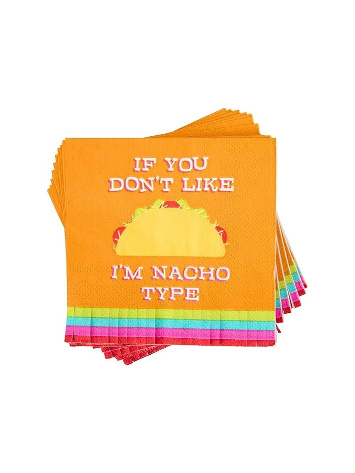If You Don’t Like Tacos I’m Nacho Type Beverage Napkins