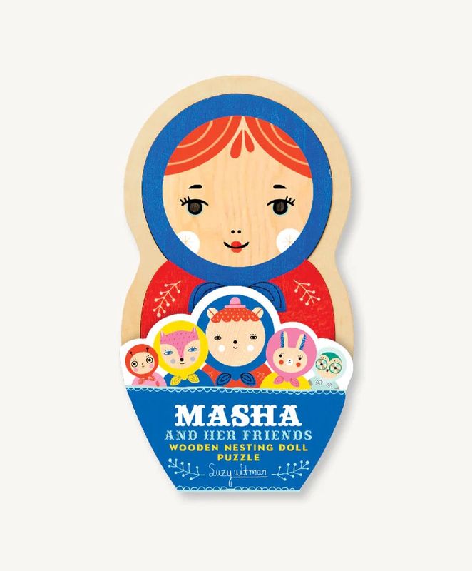 Masha And Her Friends Wooden Nesting Doll Puzzle