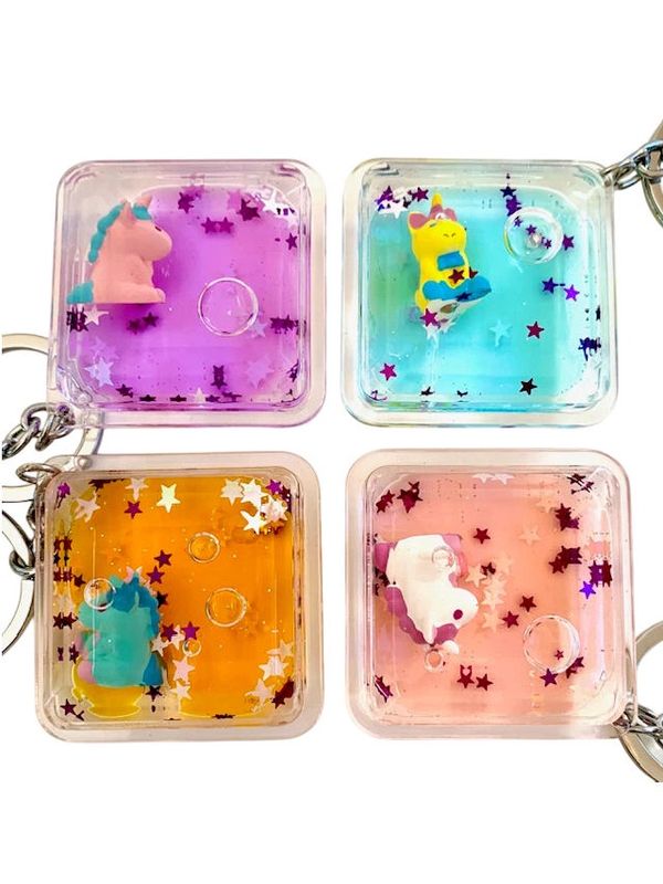 Unicorn Charm Floaty Keychain