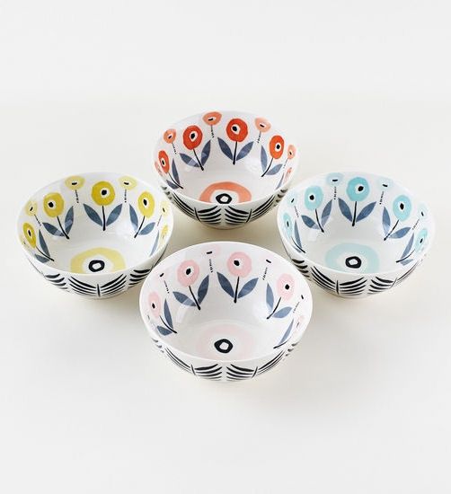 Poppy Floral Assorted Bowl