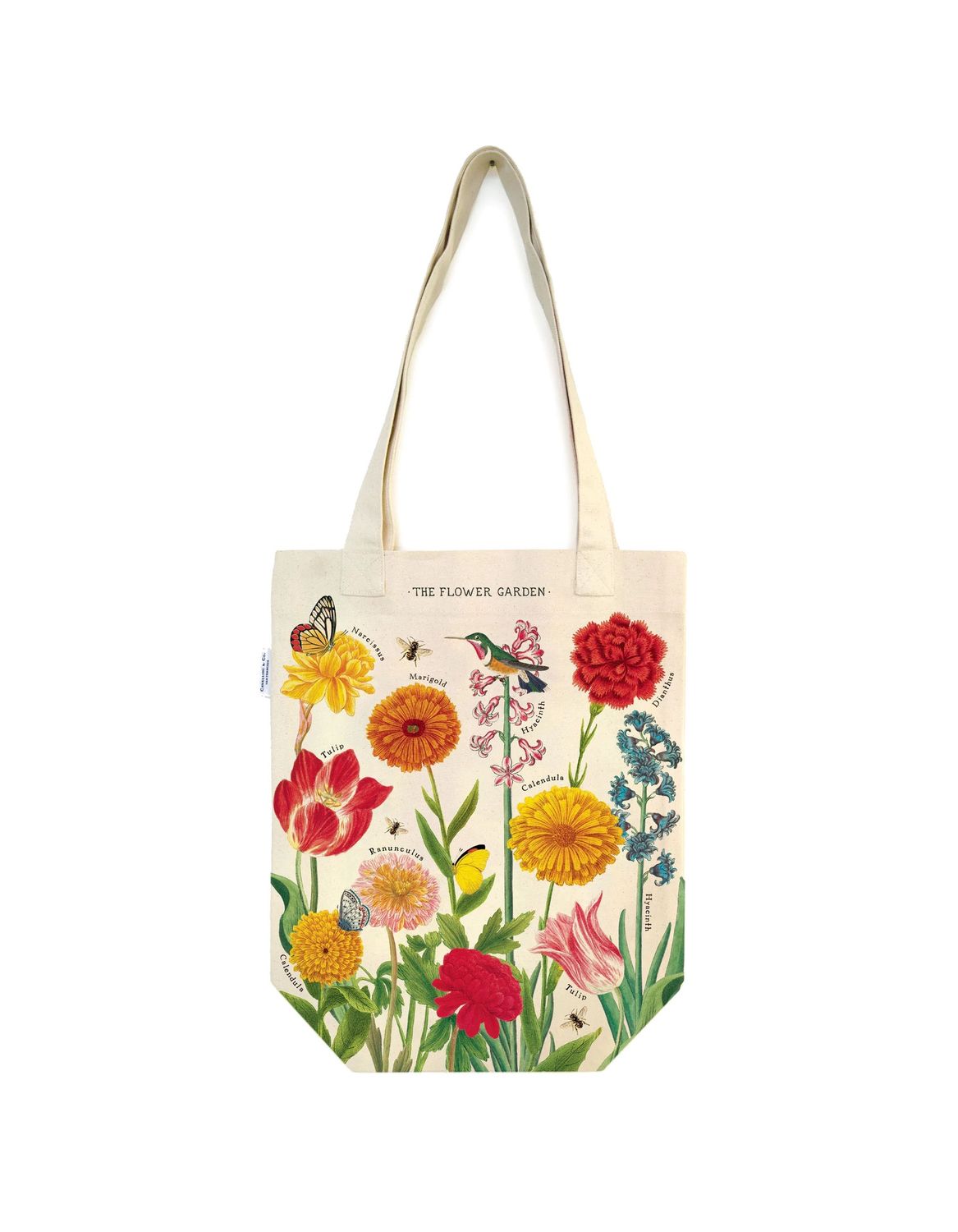 The Flower Garden Vintage Cotton Tote Bag