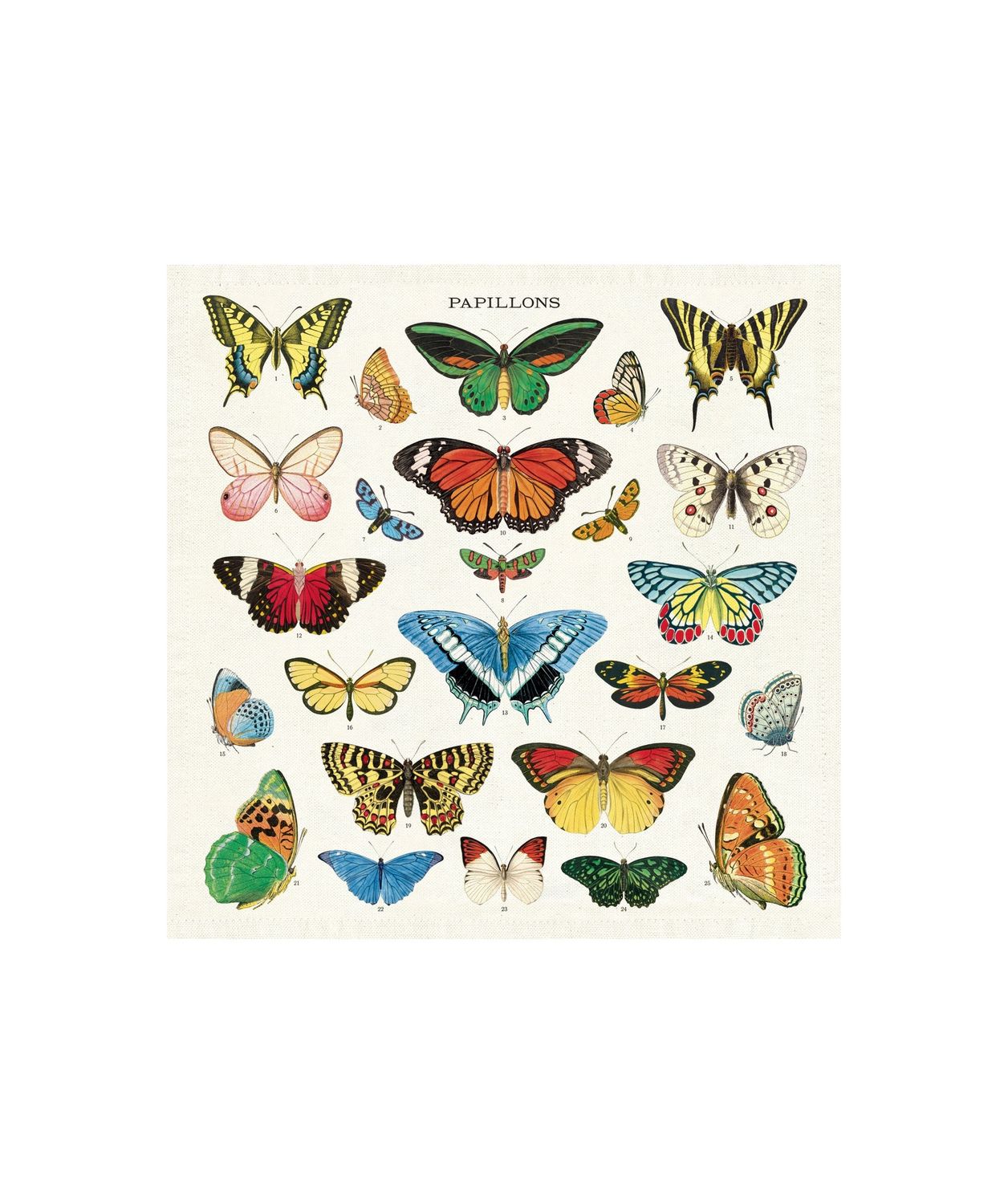 Set Of Four Vintage Butterfly Napkins