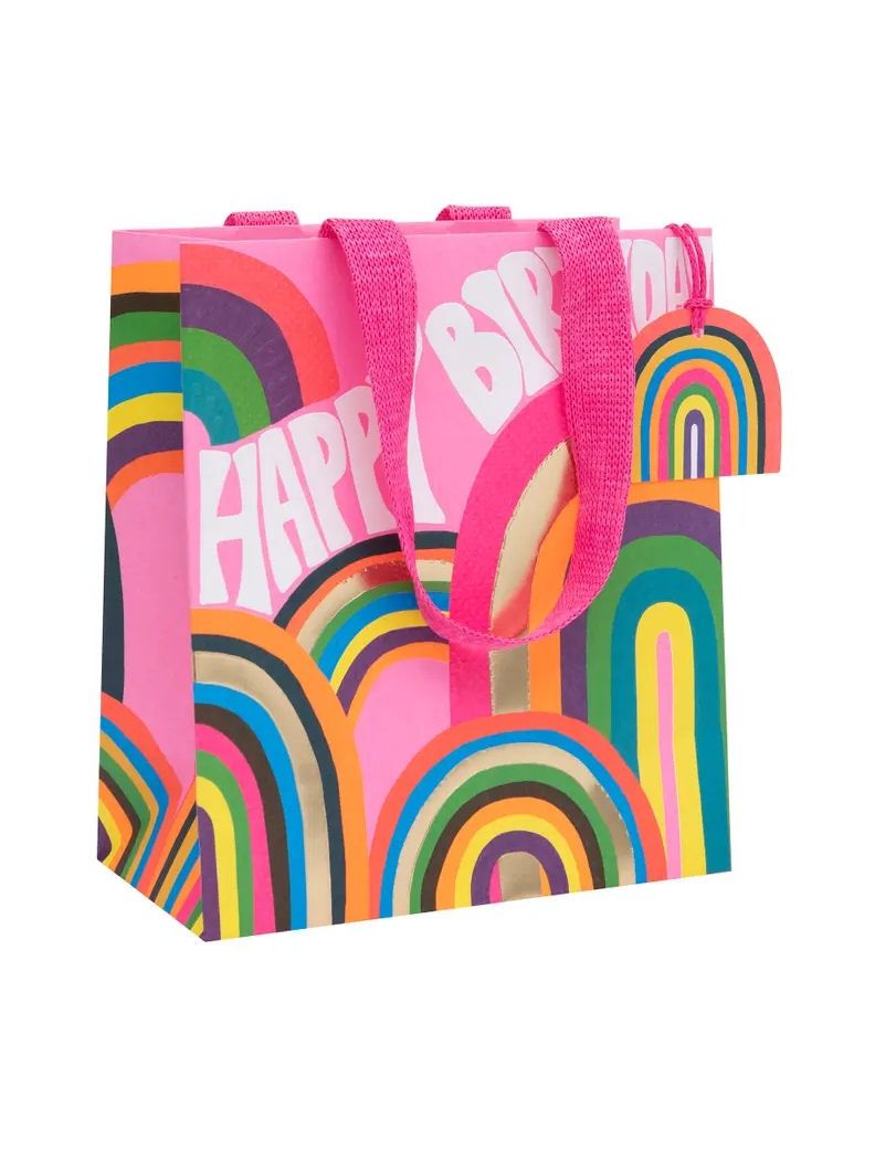 Happy Birthday Rainbows Medium Gift Bag