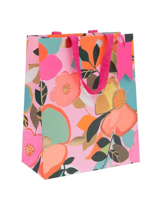 Floral Pink Medium Gift Bag