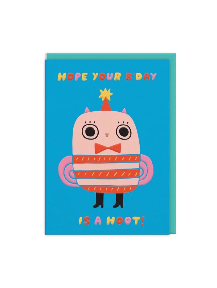 Hope Your B’Day Is A Hoot Blue Card