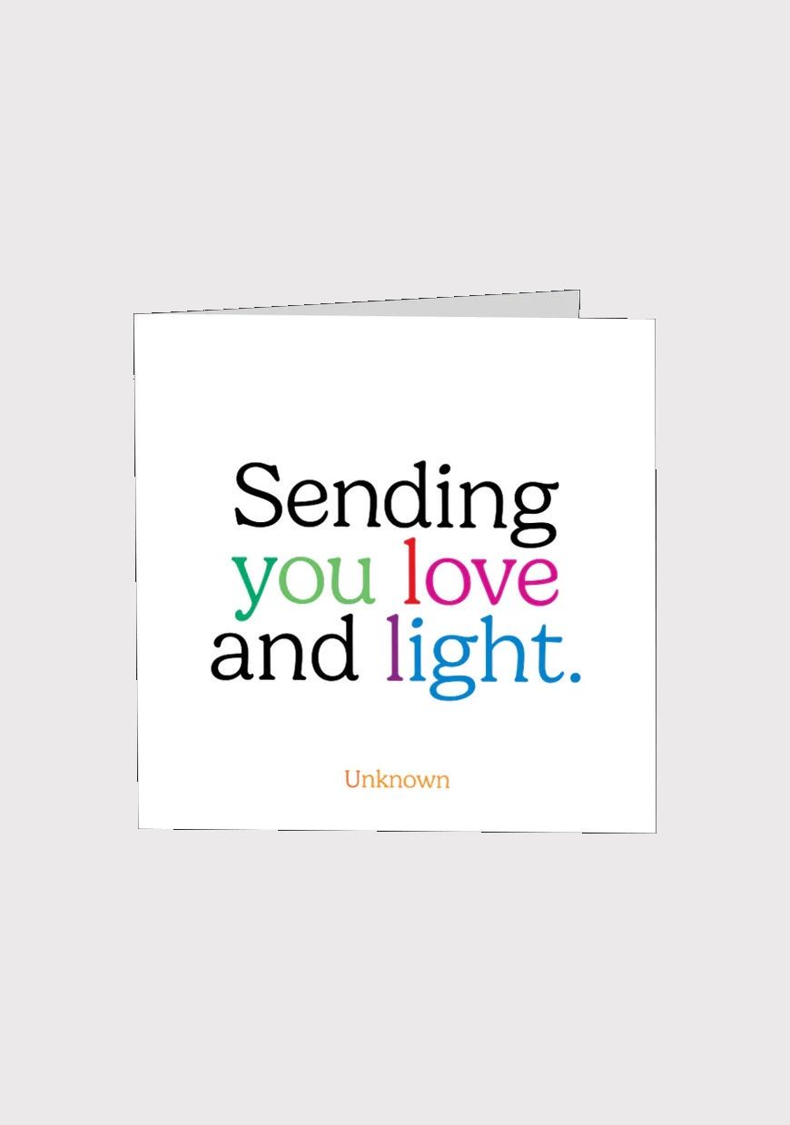 Sending You Love And Light Card