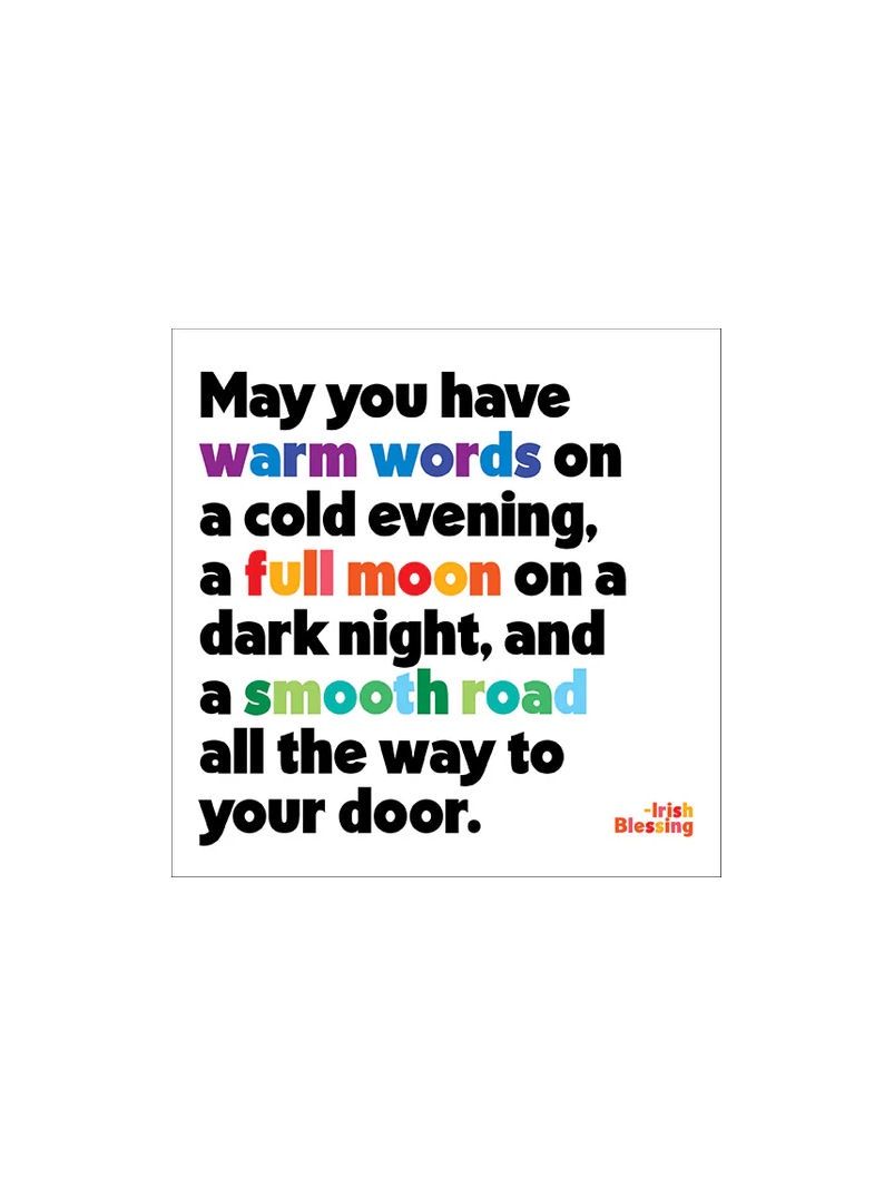 May You Have Warm Words On A Cold Evening Magnet