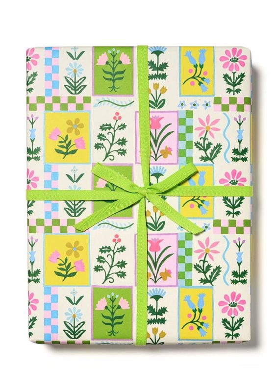 Retro Flower Wrapping Paper