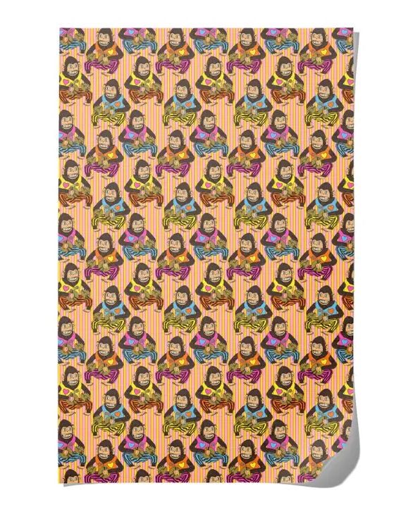 Love You Weirdo Monkey Gift Wrapping Paper