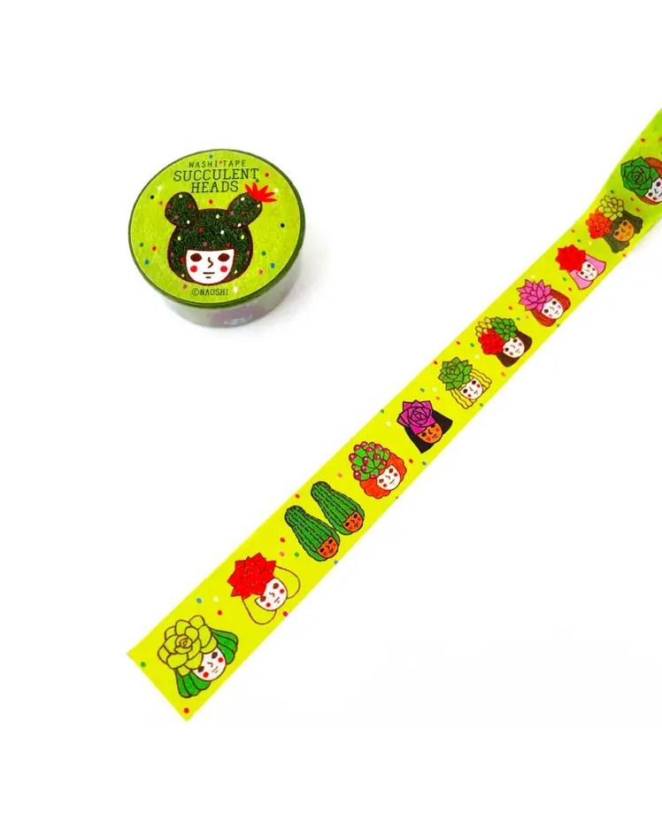 Succulent Heads Washi Tape