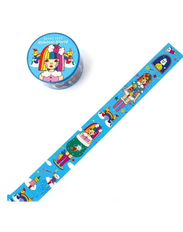 Rainbow World Washi Tape