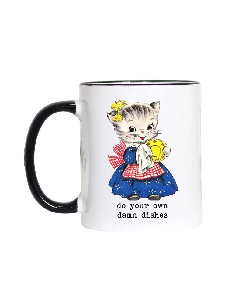 Do Your Own Damn Dishes Black Handle Mug