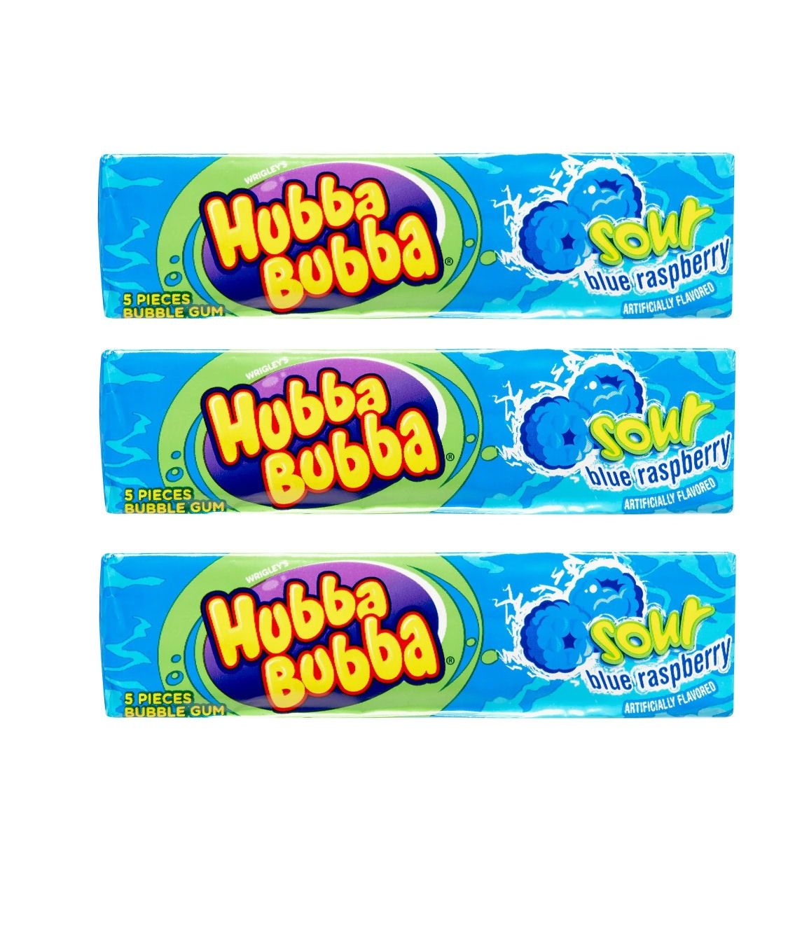 Hubba Bubba Sour Blue Raspberry Gum