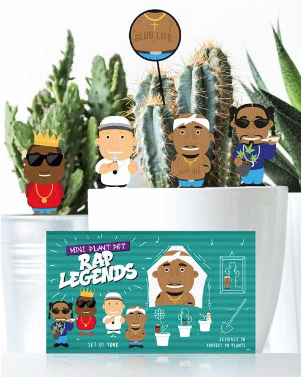 Rap Legends Mini Plant Pot Markers