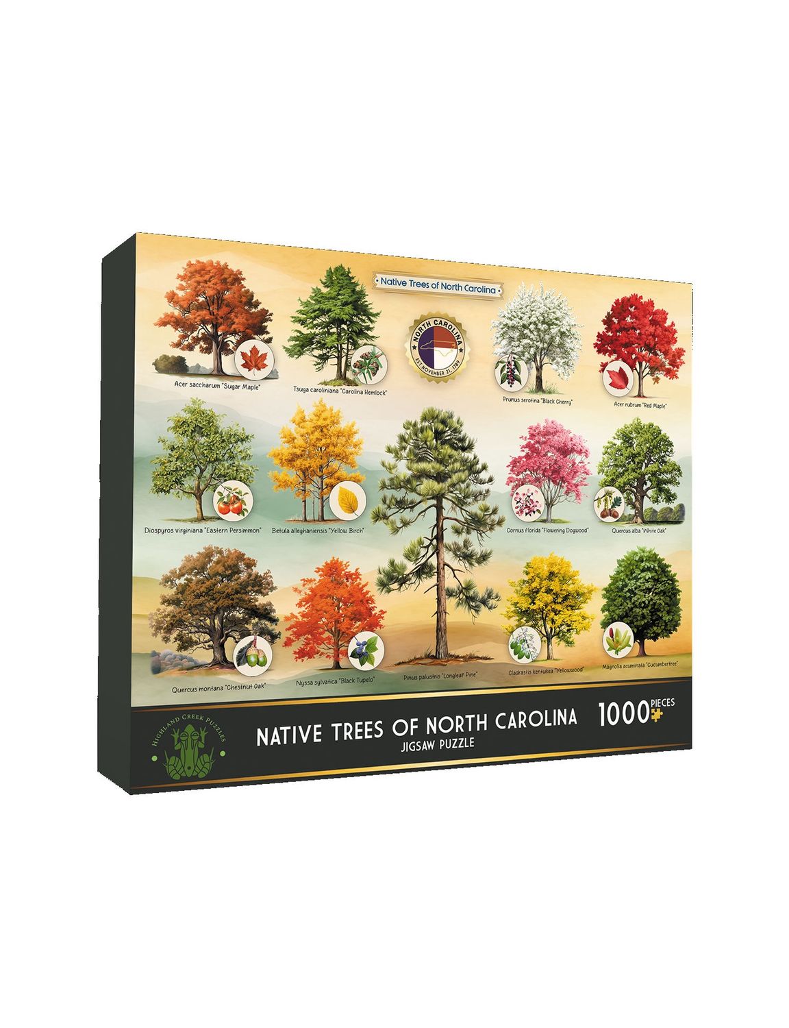 Native Trees Of North Carolina 1000 Piece Puzzle