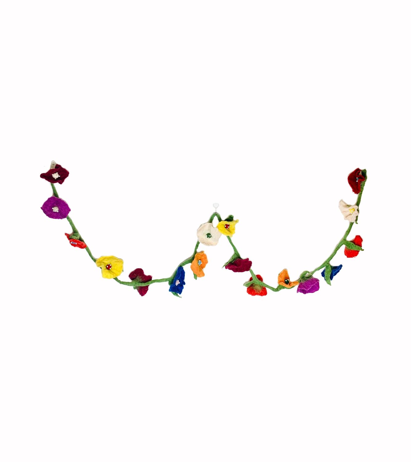 Large Flower Felt Garland